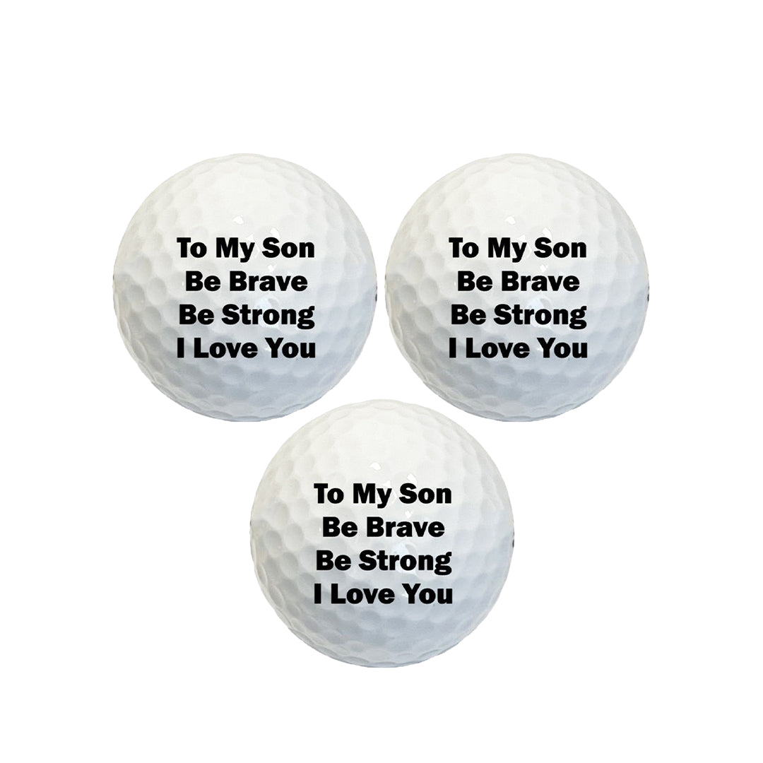 Custom To My Son Golf Balls