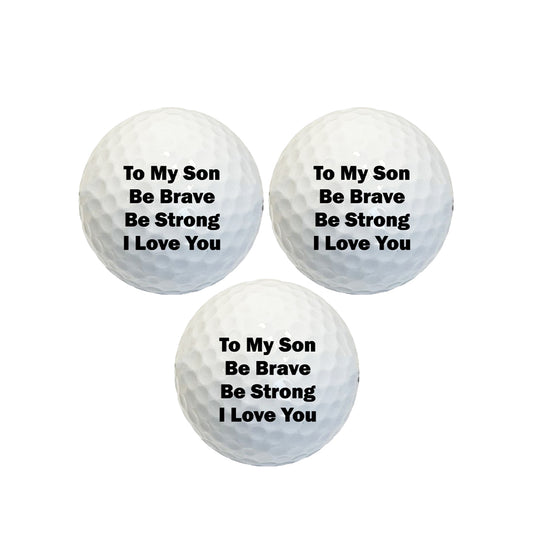 Custom To My Son Golf Balls