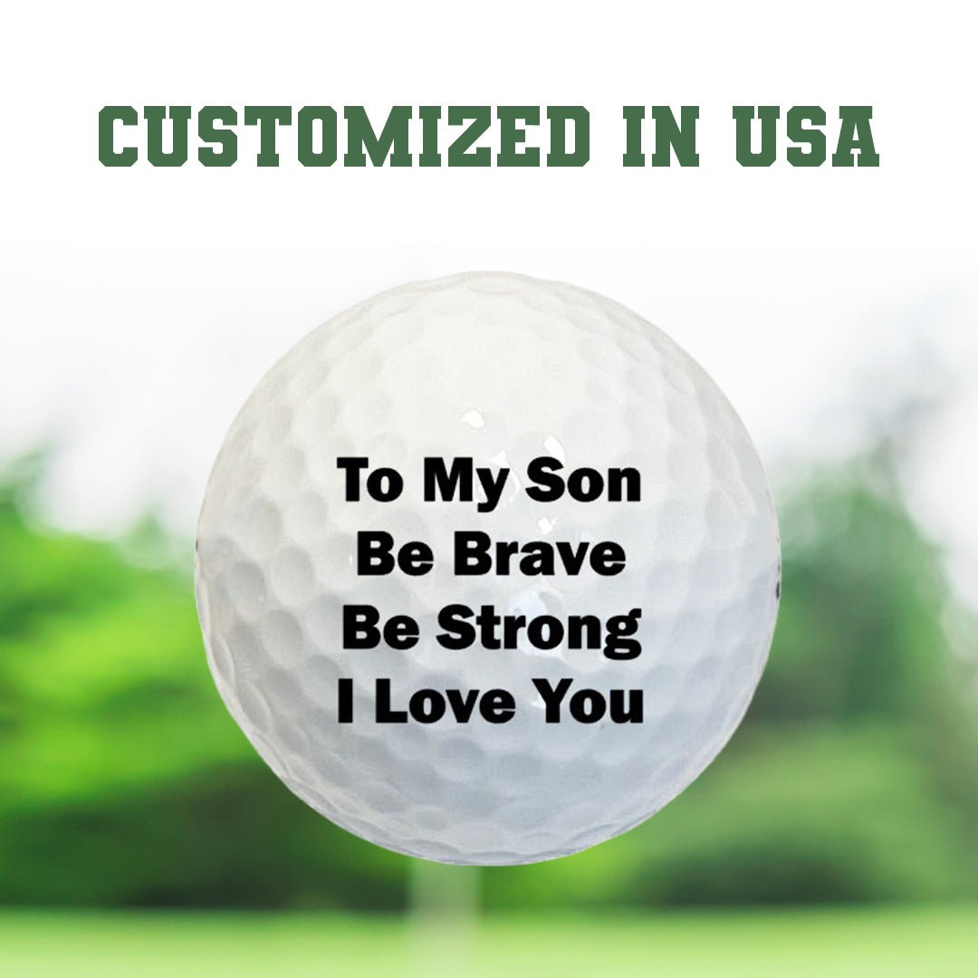 Custom To My Son Golf Balls D