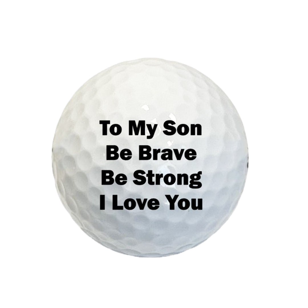 Custom To My Son Golf Balls A