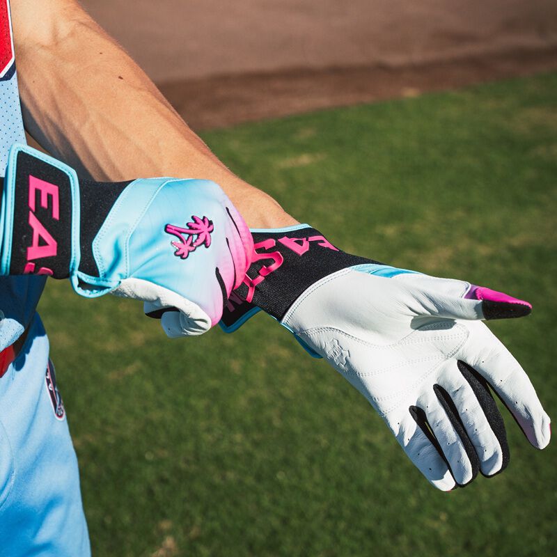 Easton Youth Walk-off South Beach Ethos Baseball Batting Gloves -7