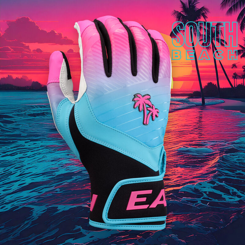 Easton Youth Walk-off South Beach Ethos Baseball Batting Gloves -2