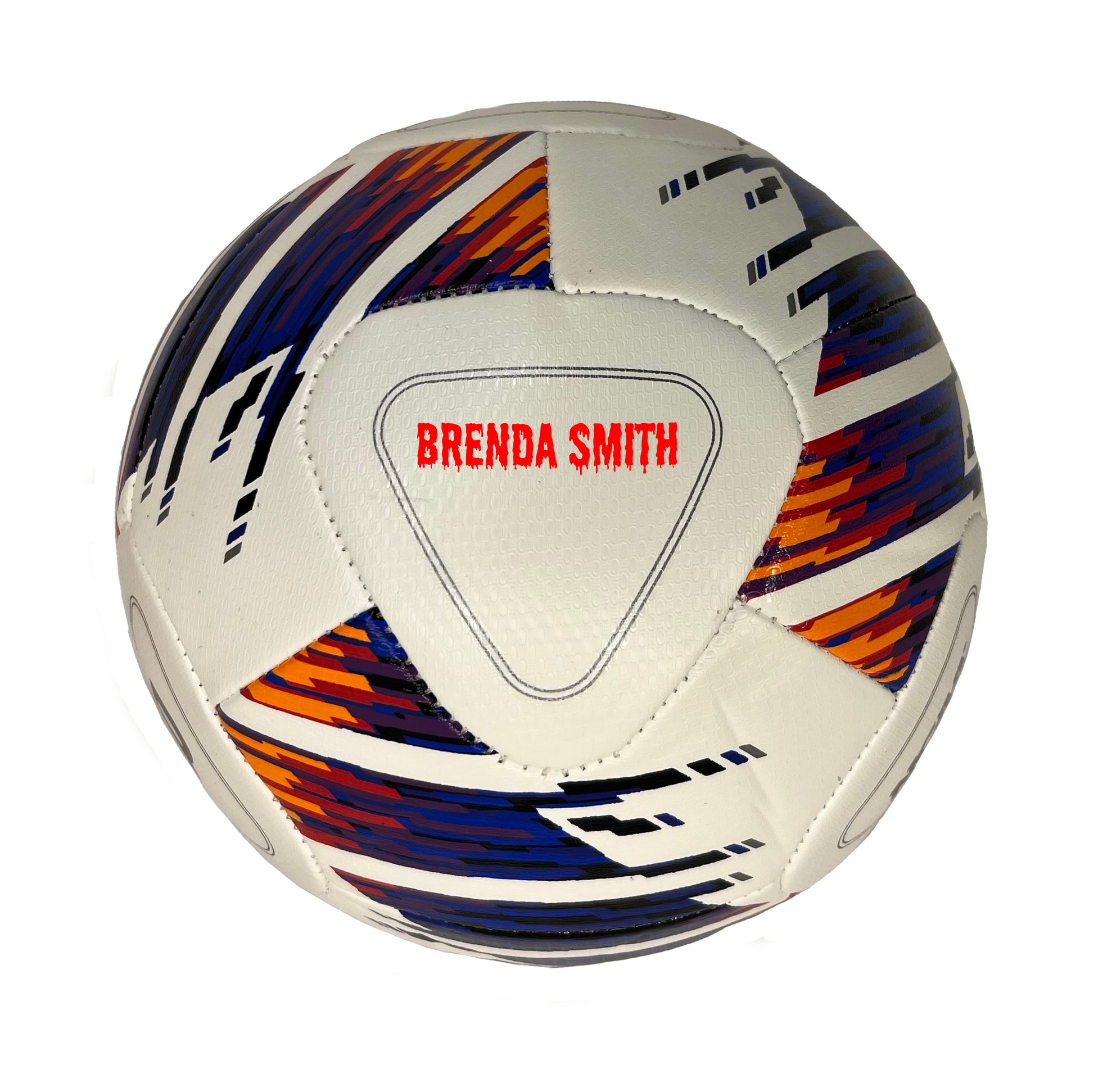 Customized Wilson Vivido Soccer Ball With Red Text