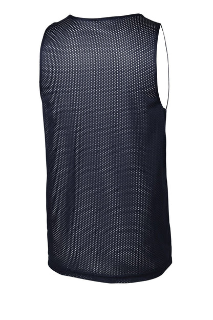 Reversible Basketball Mesh Jersey Navy Back