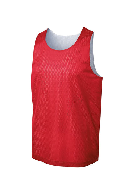 Reversible Basketball Mesh Jersey Red Front