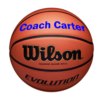 Customized Coach Basketball Blue