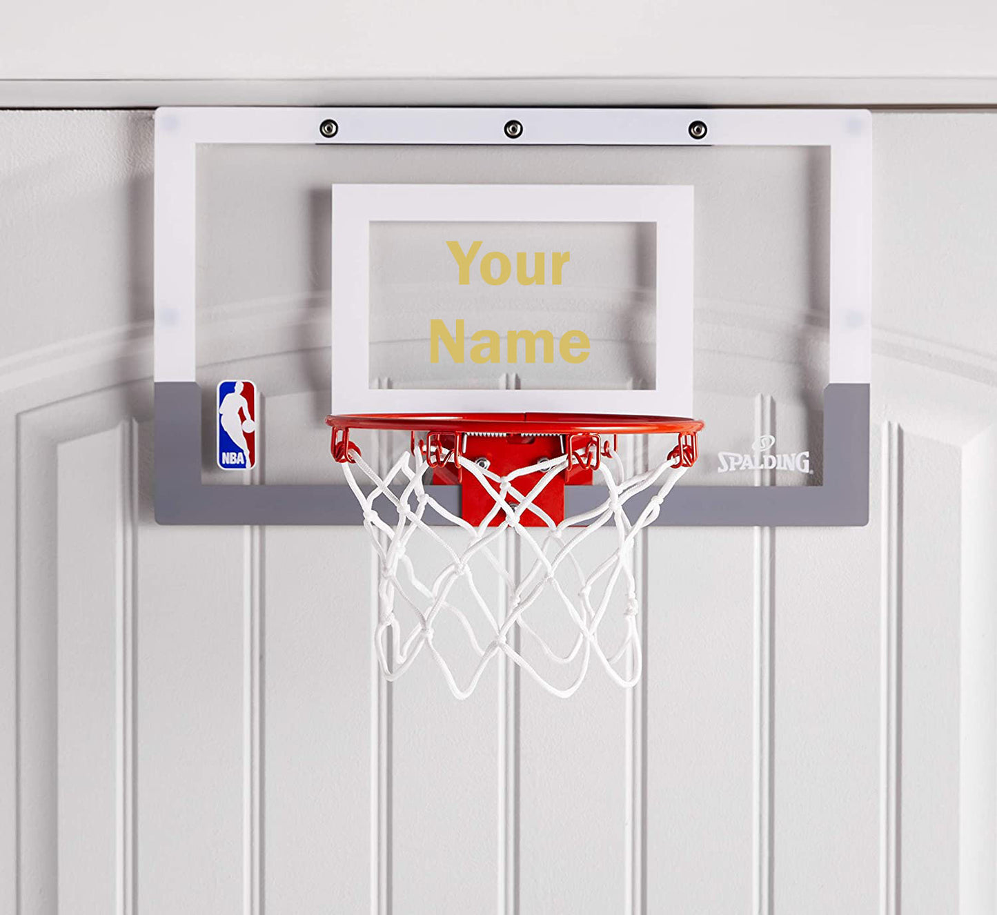 Customized Spalding Mini Basketball Hoop Gold