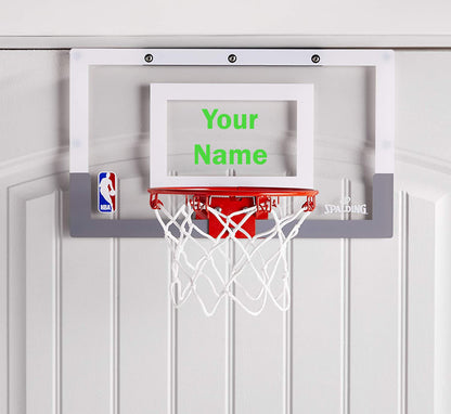 Customized Spalding Mini Basketball Hoop Green