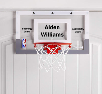 Customized Spalding Mini Basketball Hoop Example 2