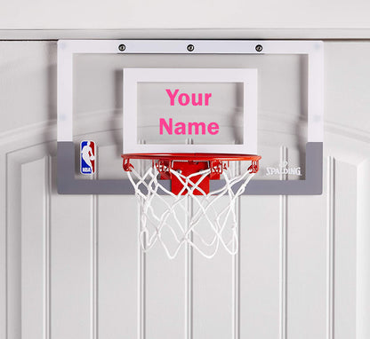 Customized Spalding Mini Basketball Hoop Pink