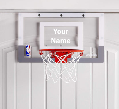 Customized Spalding Mini Basketball Hoop White